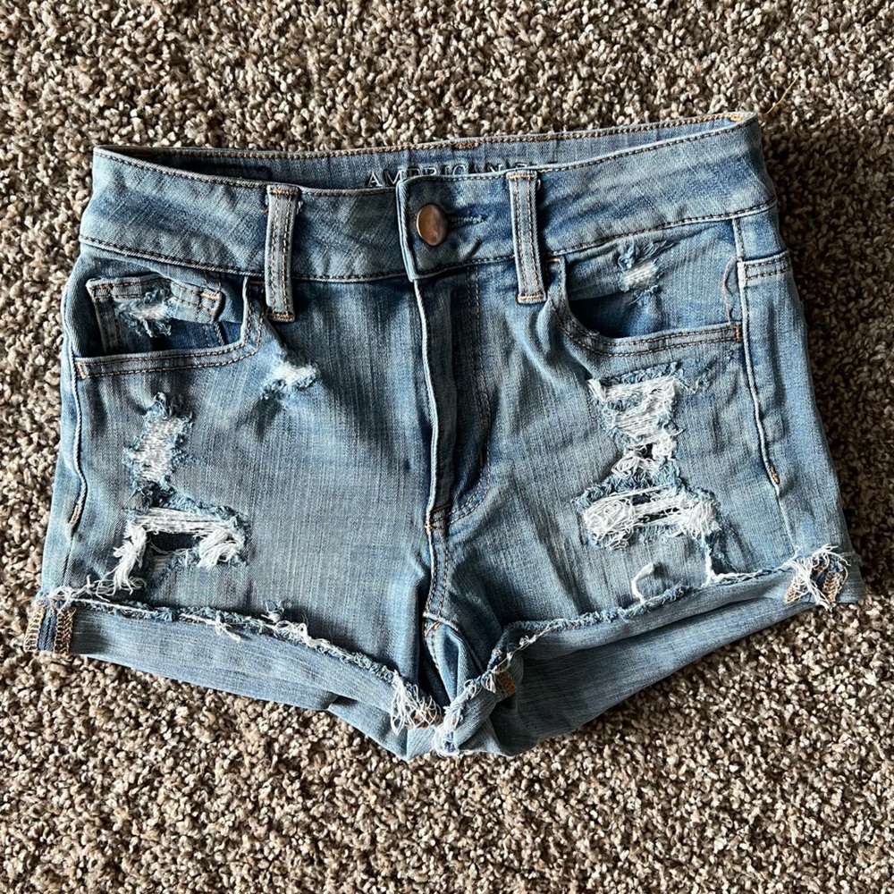 American Eagle Hi-rise Shortie Shorts